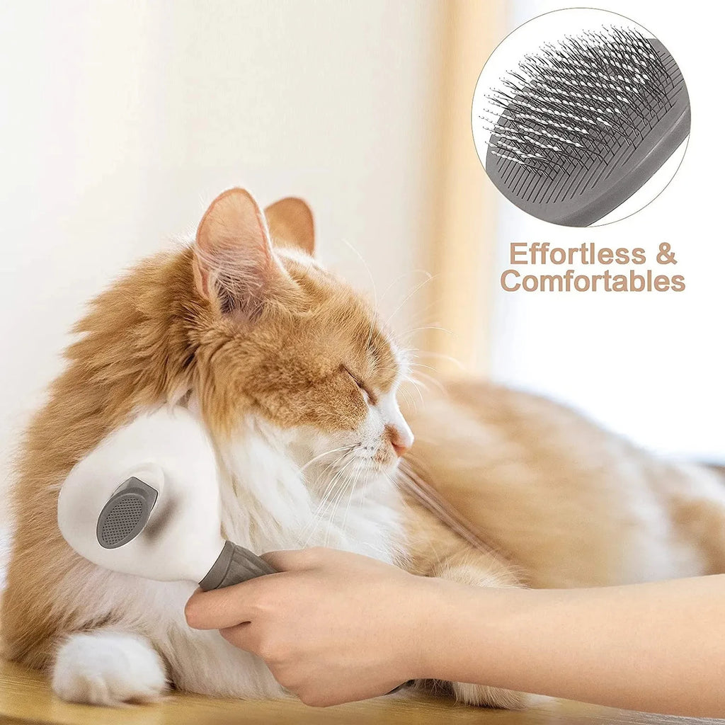 Pet Dog Brush Cat Comb Self Cleaning Pet Hair Remover Brush.