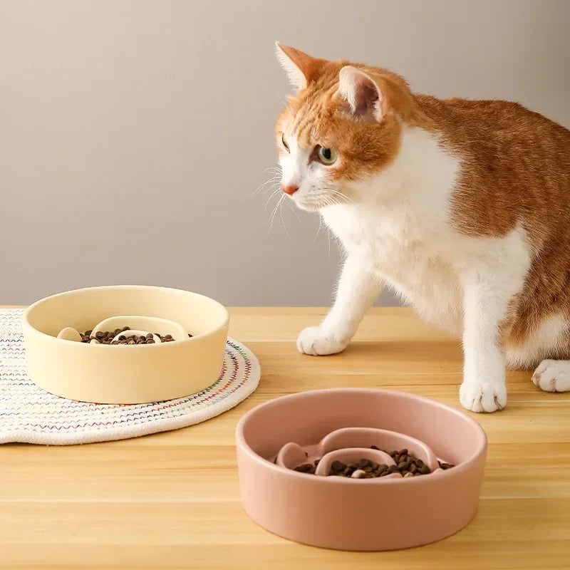 Ceramic Pet Cat Bowl Small and Medium-Sized Dogs