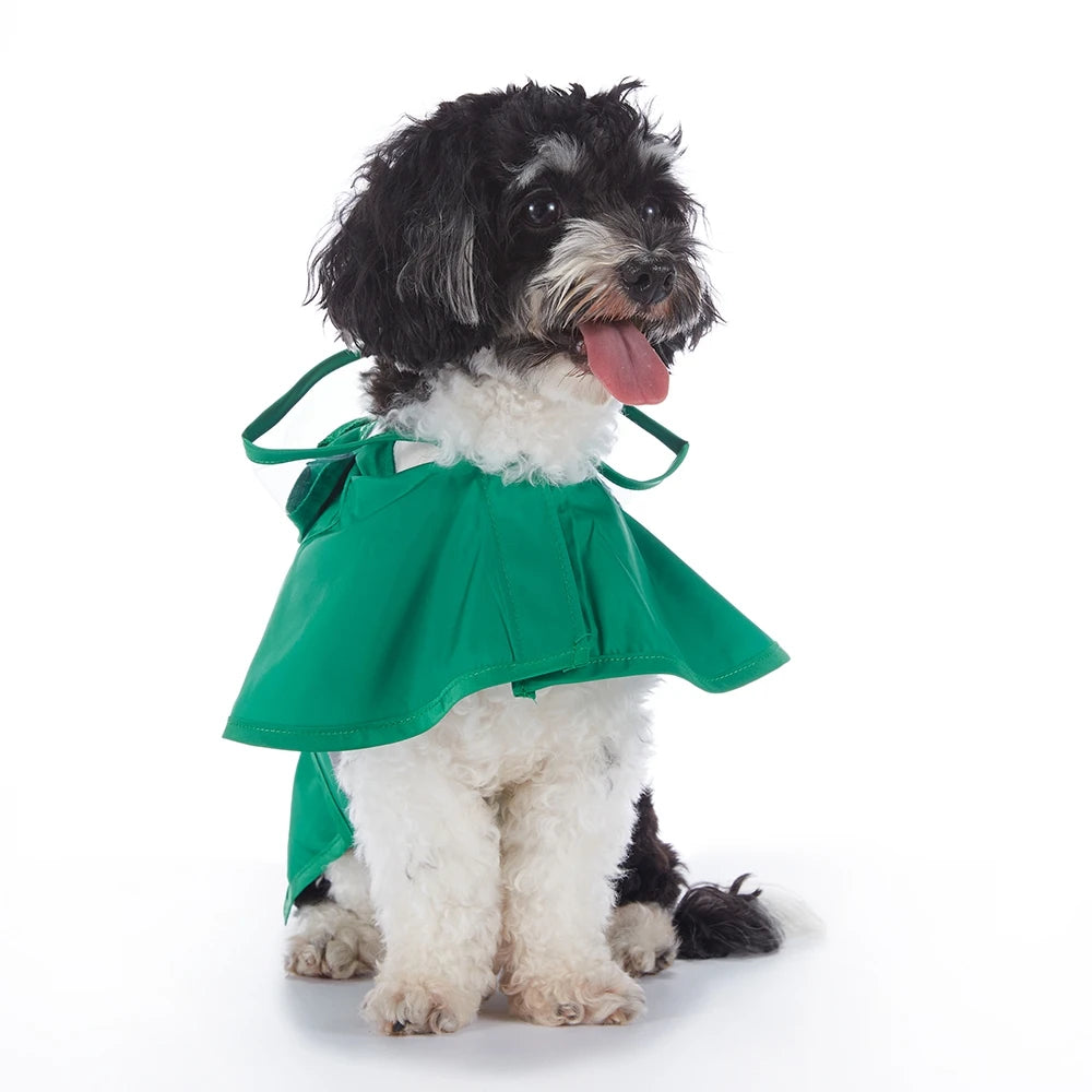 Fashionable Reflective Pet Dog Raincoat Cute Animal Raincoat.