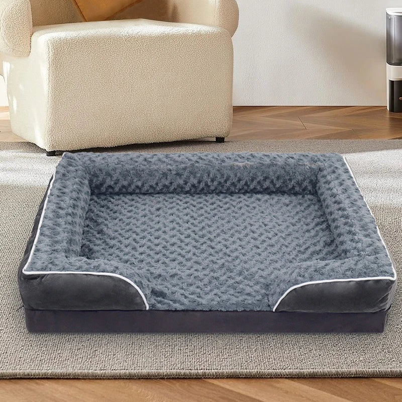 1 removable and clean dog sofa bed, anti-slip bottom.