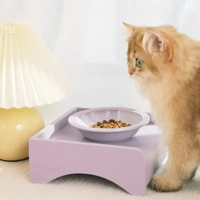 Extra Wide Raised Cats Food Bowl,Elevated Pets Bowls.
