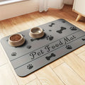 Absorbent Pet Placemat Feeding Mat For Food And Water Bowl.