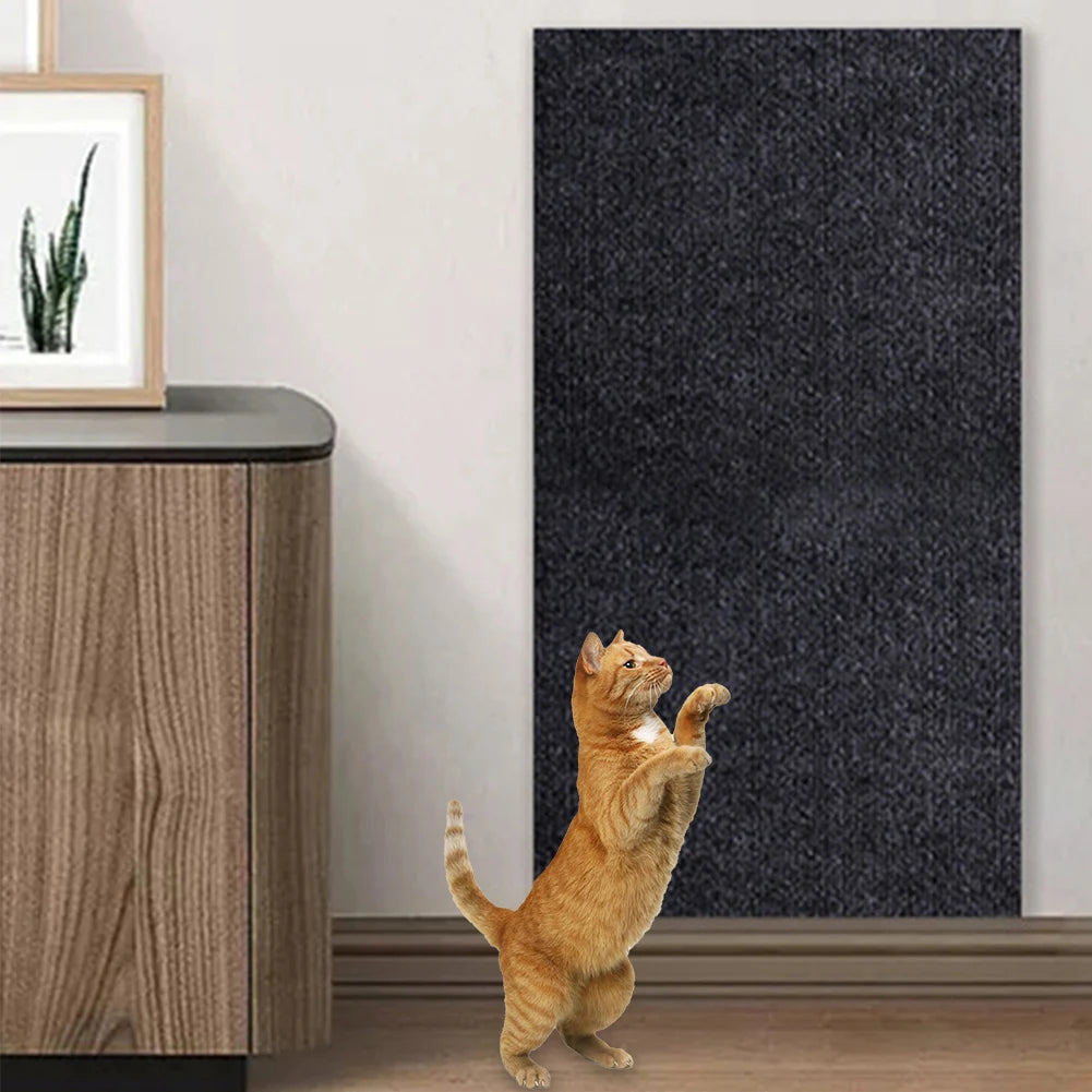 Cat Scratching Mat Self-Adhesive Trimmable Carpet Cat Scratching Post Carpet.