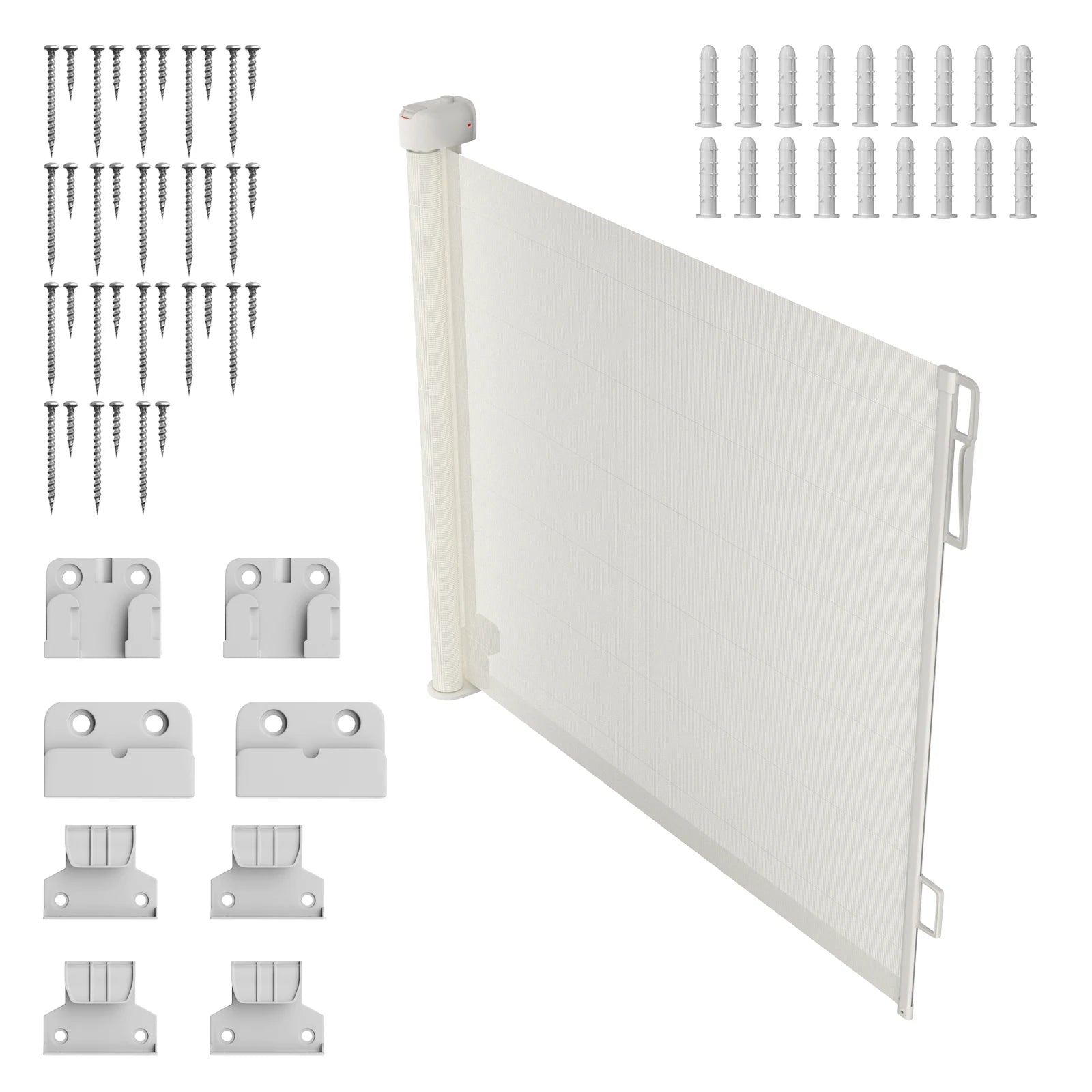 Extra Wide Kids Pets Gate Retractable Dog Gate.