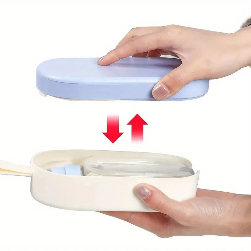 Portable Pet Water Bottle with Drinking Cup and Food Container.