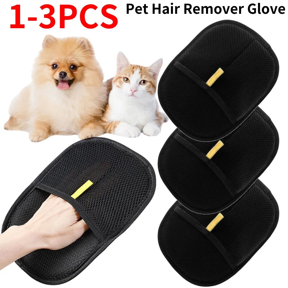 Pet Grooming equipment Gloves Deshedding Glove pet hair remover.