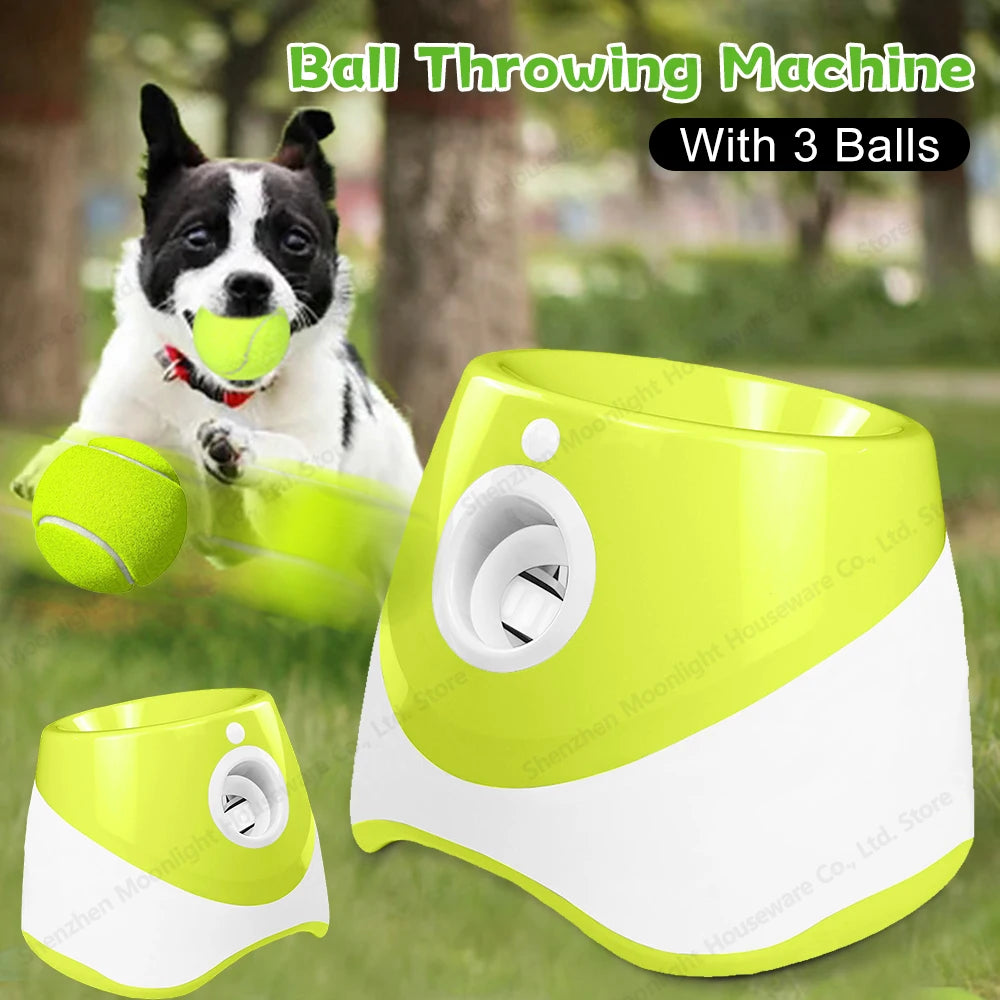 Pet Prime Automatic Dog Ball Thrower Launcher Interative Dog Fetch Machine.