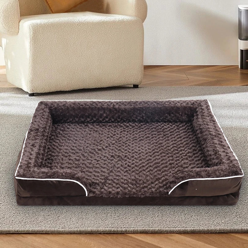 1 removable and clean dog sofa bed, anti-slip bottom.