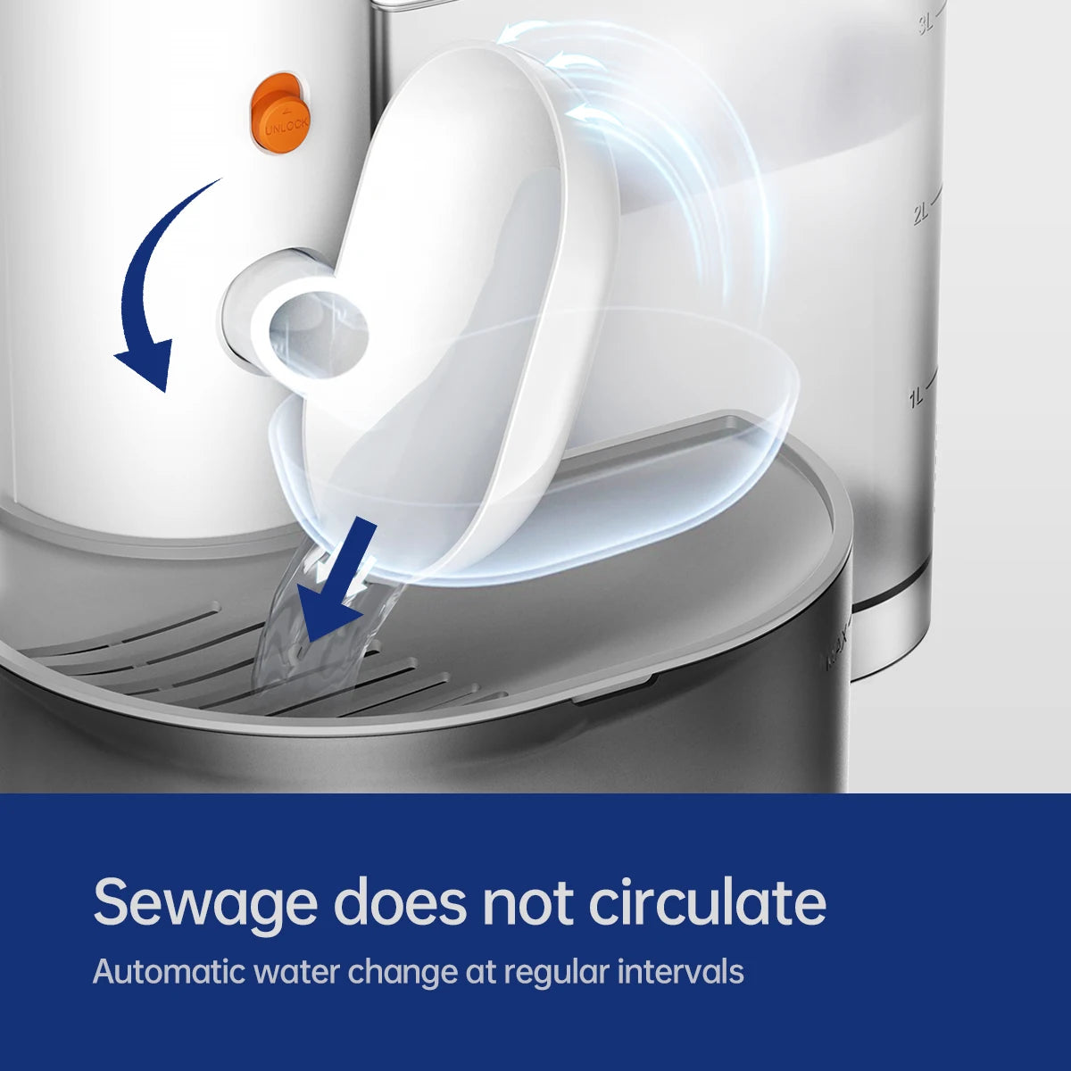 Smart Pet Water Dispenser Wireless Cat Water Fountain Dumping Dog Water Dispenser Rechargeable Automatic Water Feeder