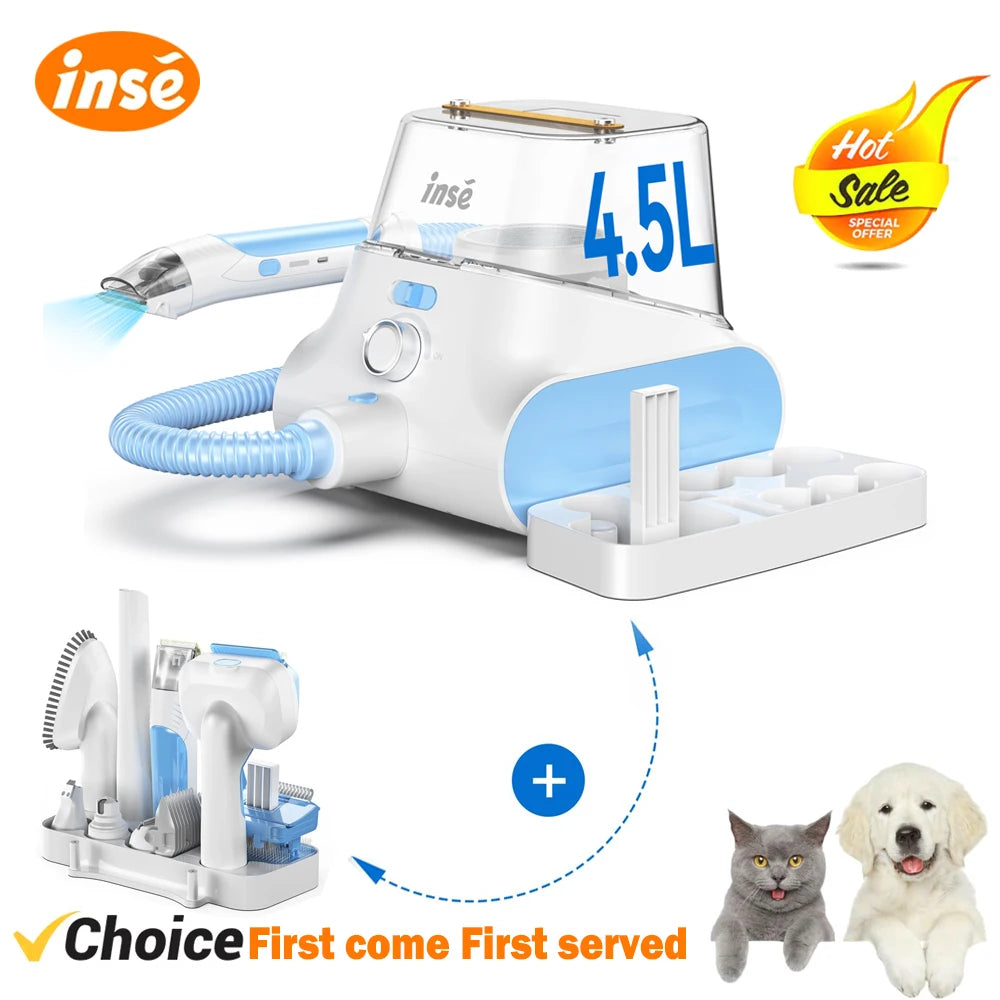 Dog Grooming Vacuum Ultra-Low Noise Pet Grooming Kit.