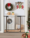 29.7-40.6" Pet Gate for Stairs/Doorways, Mom's Choice Winner, Auto-Close Pressure Mounted, Pet & Child Safety Gate Indoor