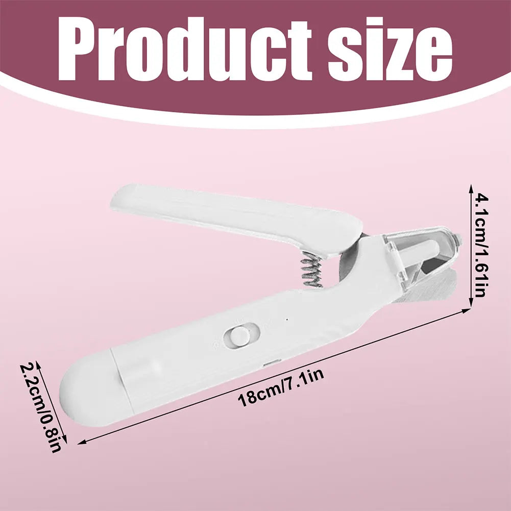 2 In 1 Universal Nail Cutter Stainless Steel Visual Nail Sharpener Safety Lock.