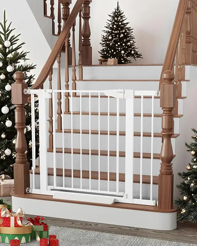 29.7-40.6" Pet Gate for Stairs/Doorways, Mom's Choice Winner, Auto-Close Pressure Mounted, Pet & Child Safety Gate Indoor