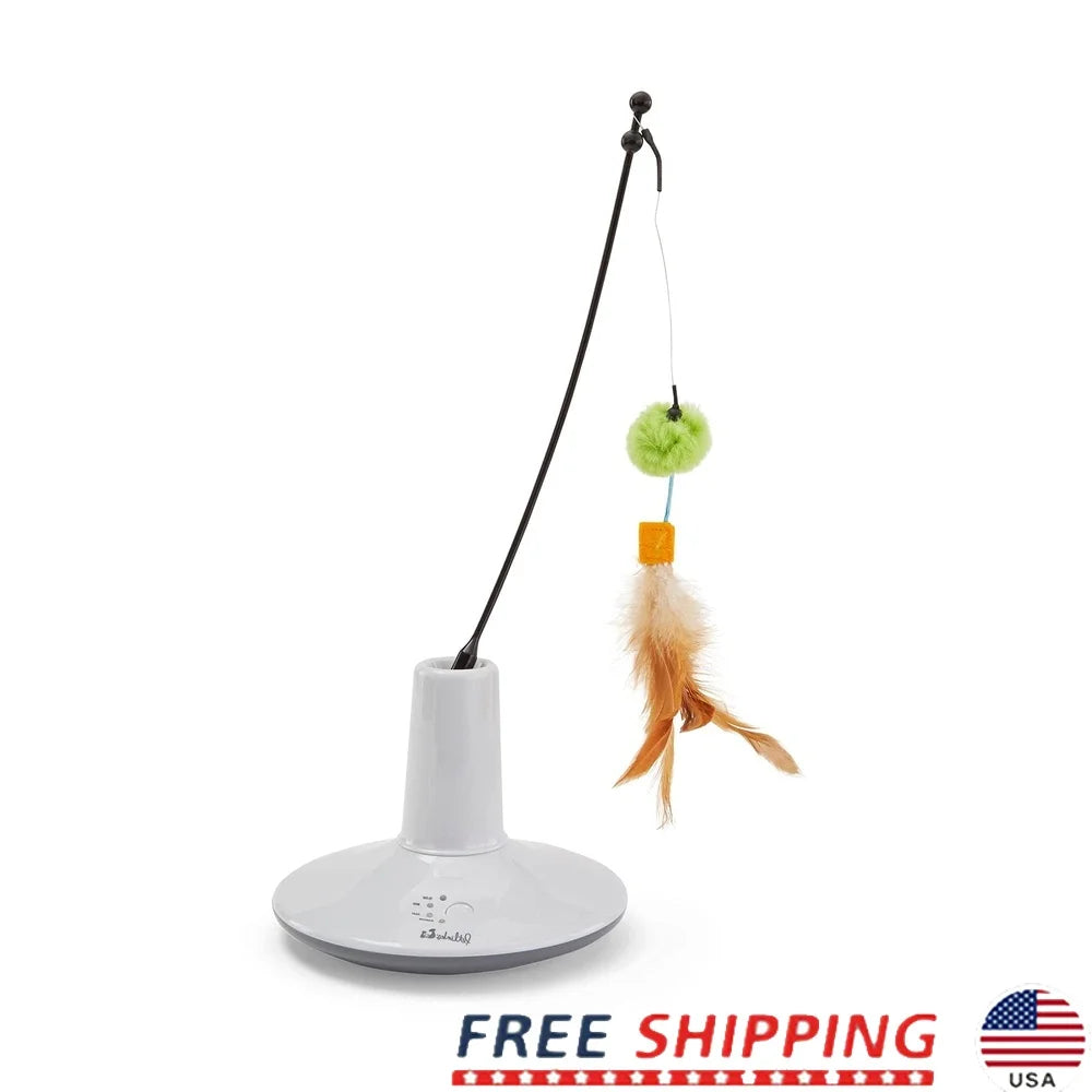 Electronic Motion Cat Toy Interactive Play Exercise Rechargeable Multi-Textured Prey.