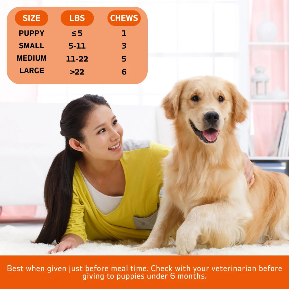 360 Chews - 3 Pack(3 x 180g/6.35oz) 540g/19.1oz - TenderTouch Calming for Dogs - Help Natural Dog Anxiety  for Everyday Stress