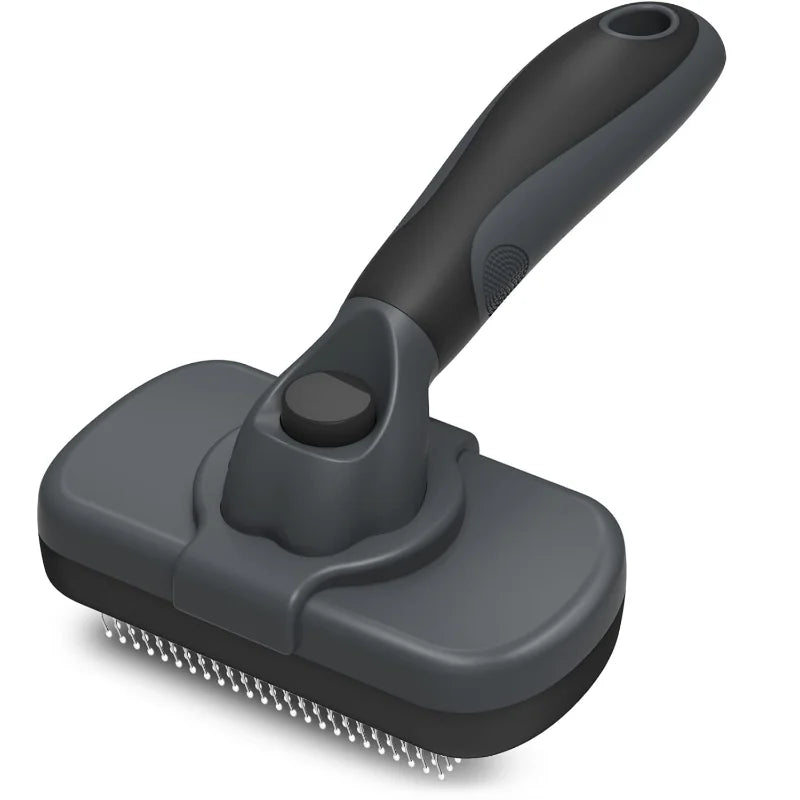 Self Cleaning Slicker Brush for Dogs & Cats Skin Friendly Grooming Deshedding.