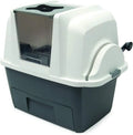 Automatic Sifting Cat Litter Box with Odor Control and Privacy Hood for All Cat Sizes
