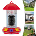 Red/Clear Intelligent Video Bird Feeder—1080P 160° Wide Angle 10000.