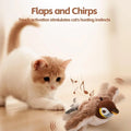 Bird-Shaped Cat Toy Interactive Toys Dog Rechargeable Chirping Flapping Bird.