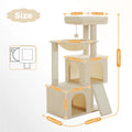 Large Cat Tree for Indoor Cats Multi-Level Cat Tower with Spacious Condos.