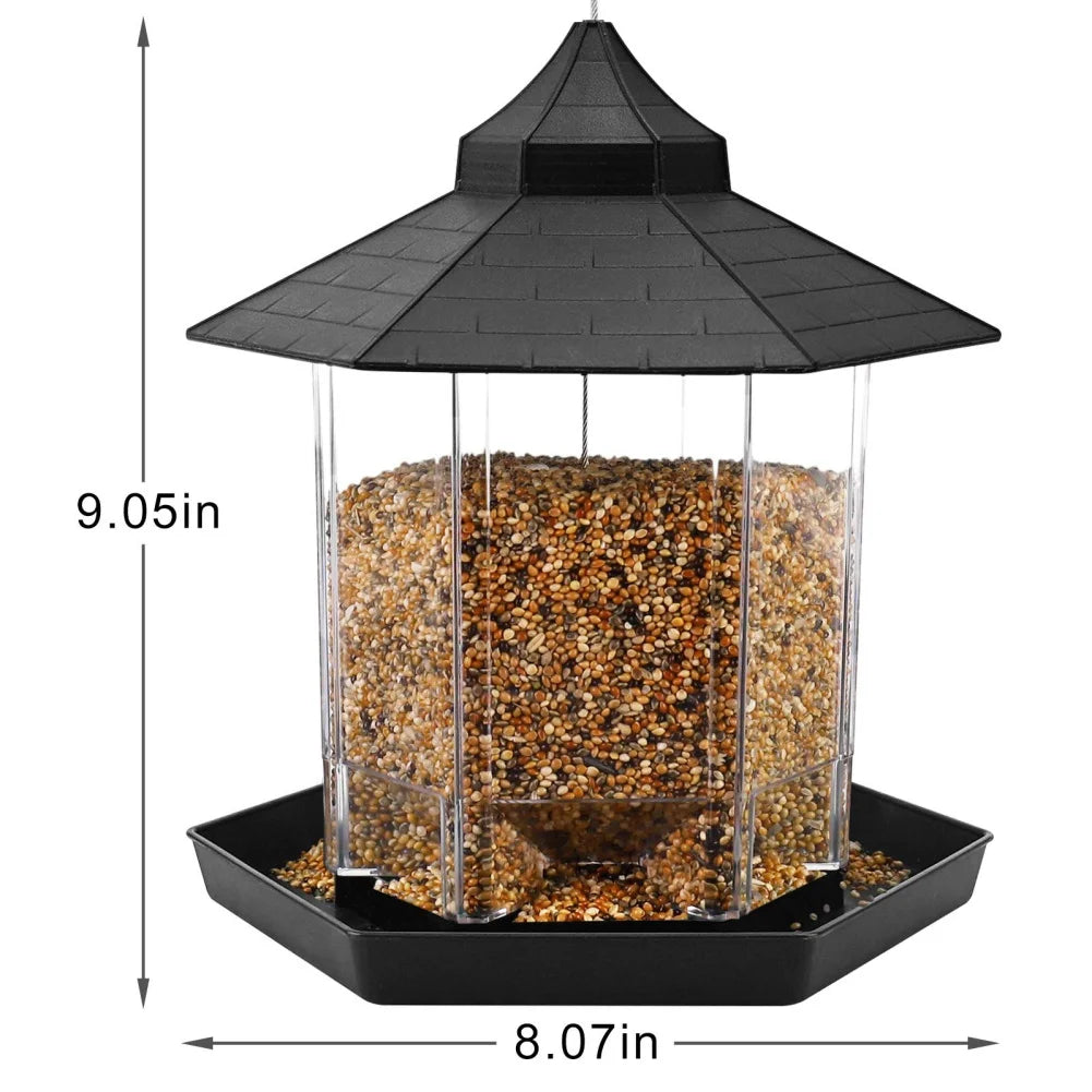 Wild Bird Feeders for Outside Rust Proof Hanging Feeders Squirrel Proof.