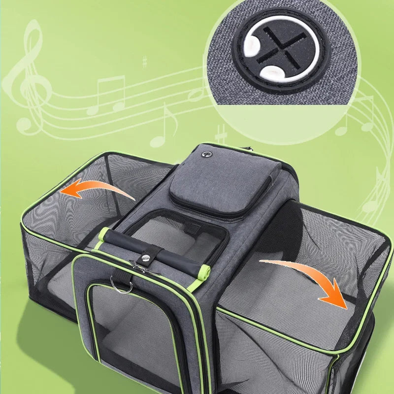 Cat Bag Foldable Large Capacity Cat Outdoor Car Expansion Portable Pet Handbag.