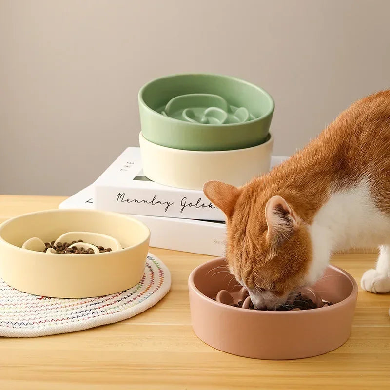 Ceramic Pet Cat Bowl Small and Medium-Sized Dogs