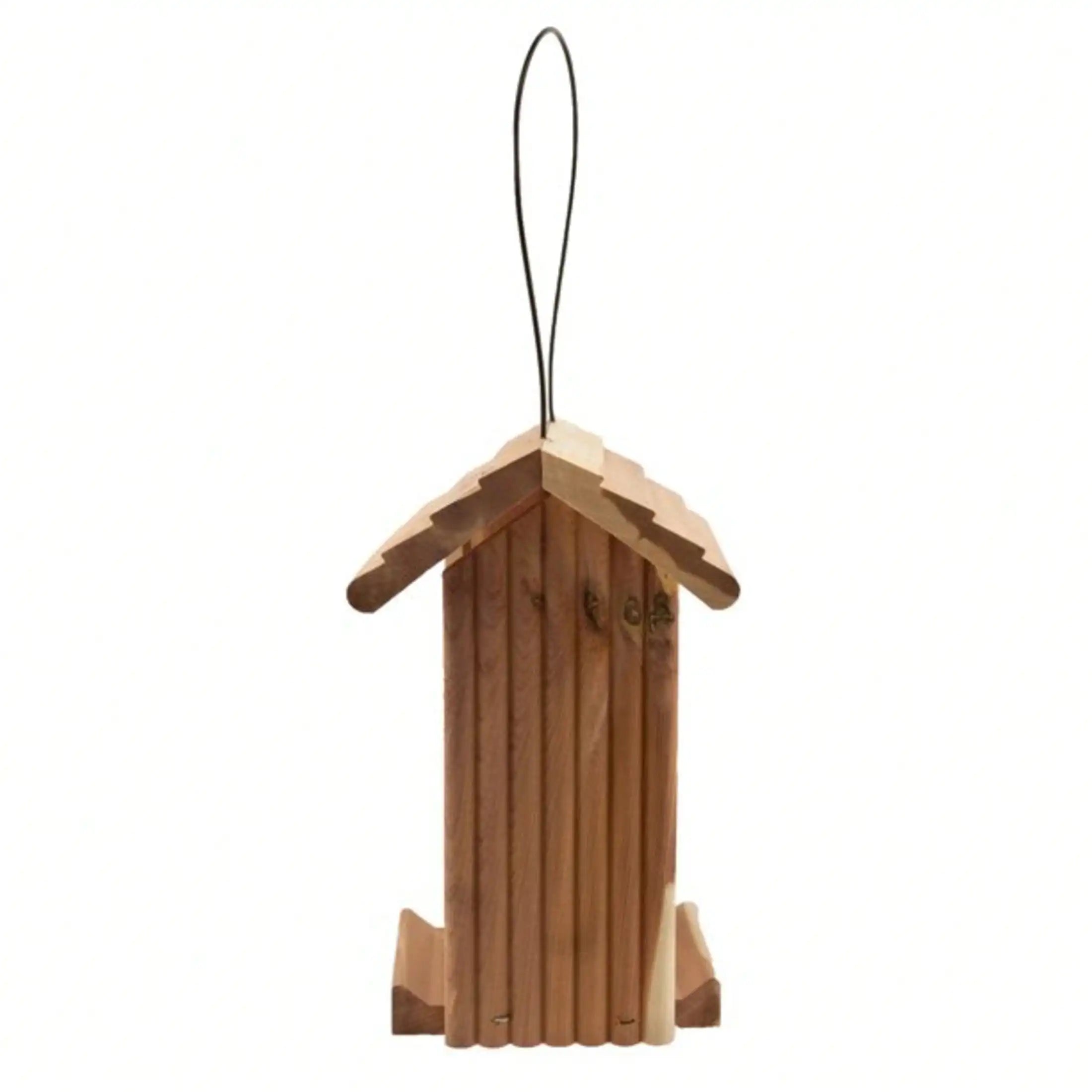 (Pack of 4) Red Cedar Bird Feeder, 1.25 lb Seed Capacity,Easy Care,Ready to hang.