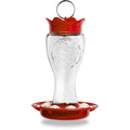 Glass Hummingbird Feeder Bee Resistant Ant Moat Easy Clean Dishwasher Safe.