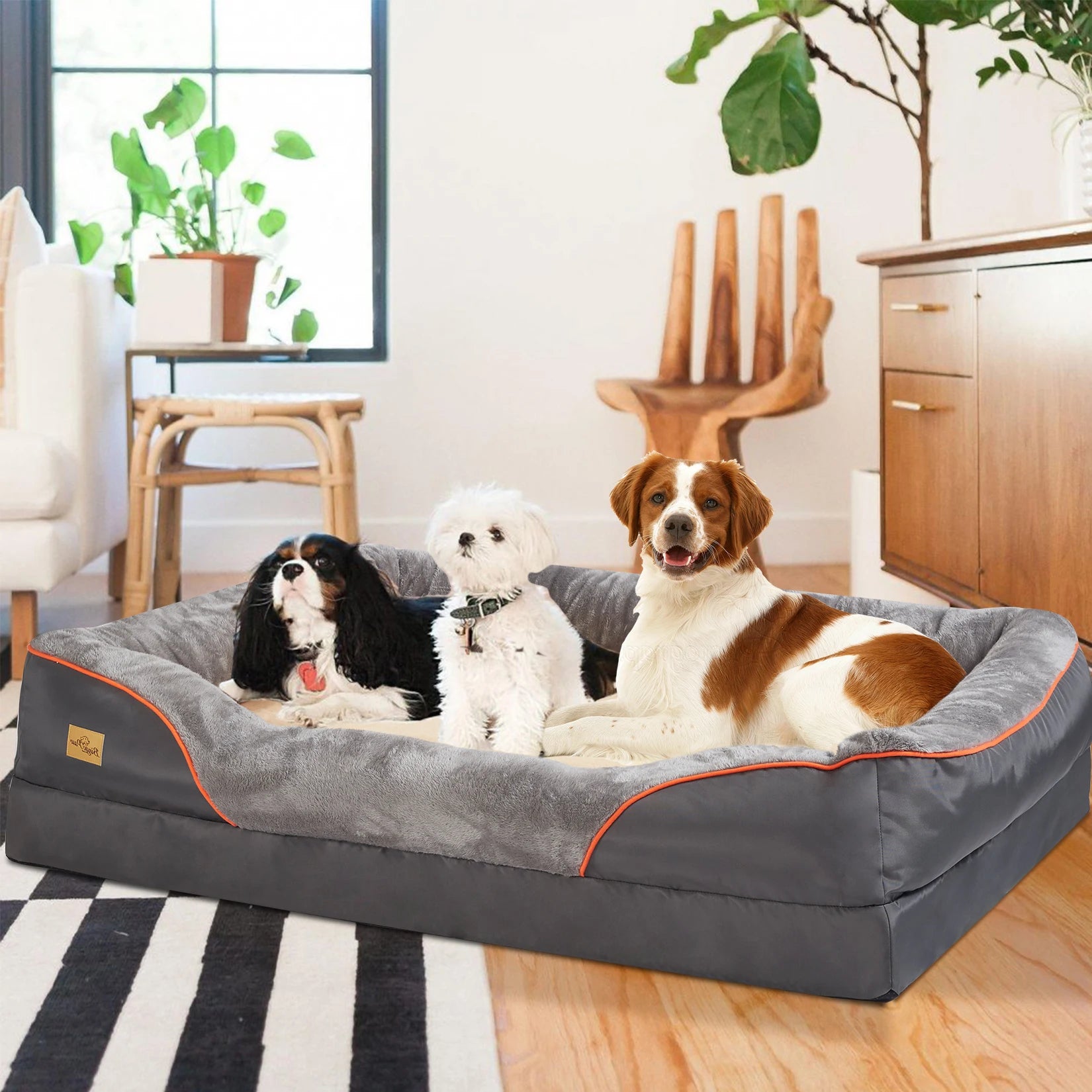 XL 2XL 3XL Dog Bed Super Soft Orthopedic Foam Pet Bed.
