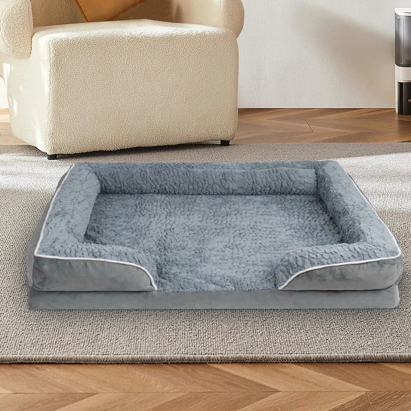 1 removable and clean dog sofa bed, anti-slip bottom.