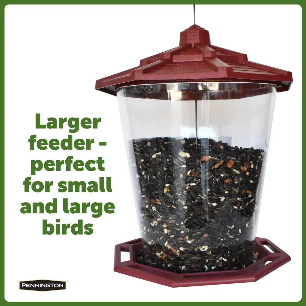 Recycled Wild Bird Feeder Jumbo Hanging Station 10lb Seed.