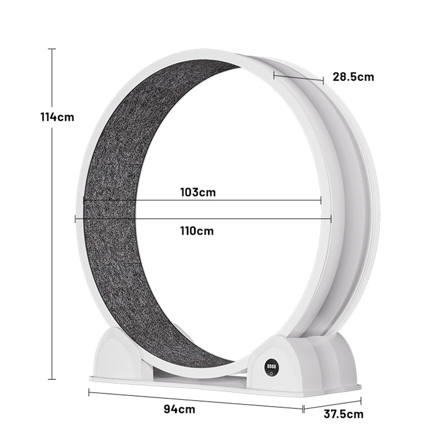 Cat Exercise Wheel for Indoor Cats, Quiet Cats Treadmill with Pedometer, Small Animal Running Wheels