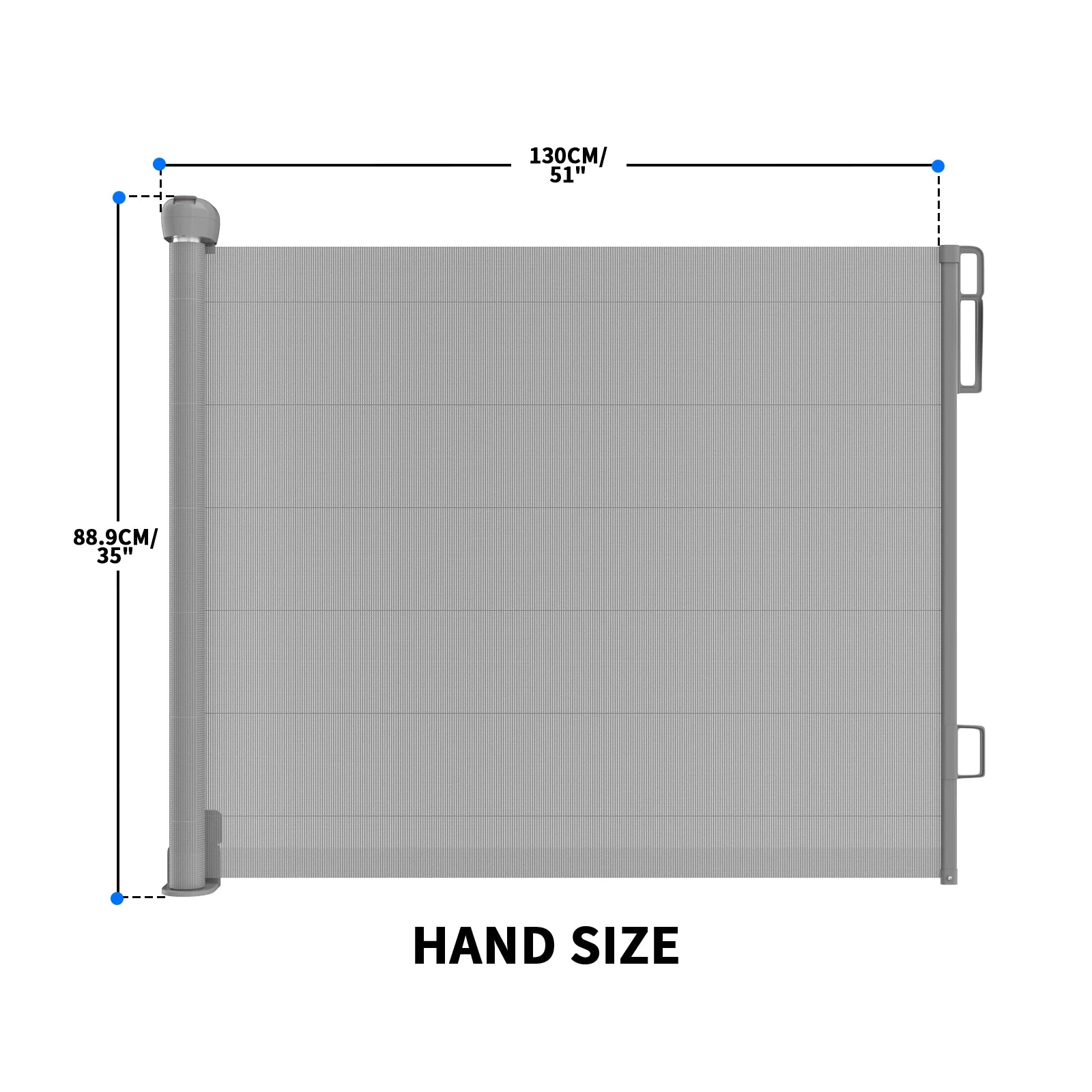 Extra Wide Kids Pets Gate Retractable Dog Gate.