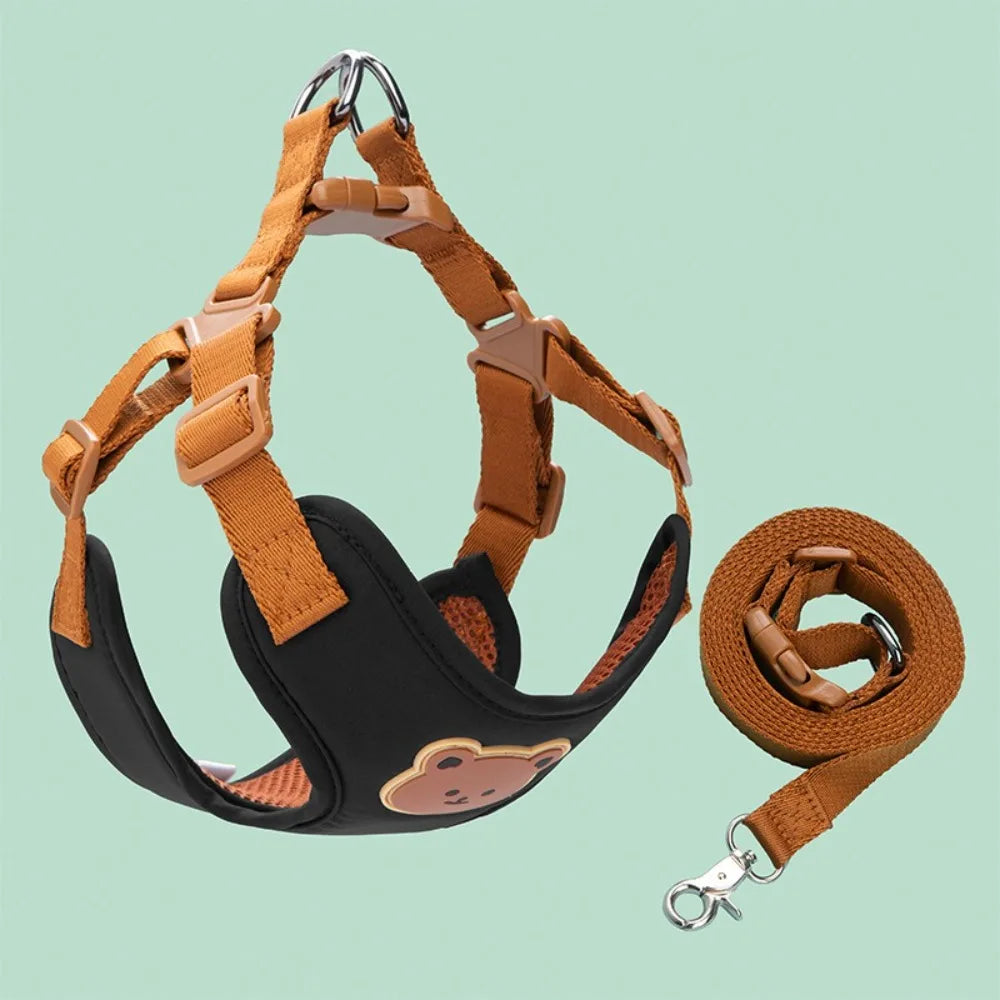 Creative Cute Pet Harness Leash Adjustable Anti-Escape.