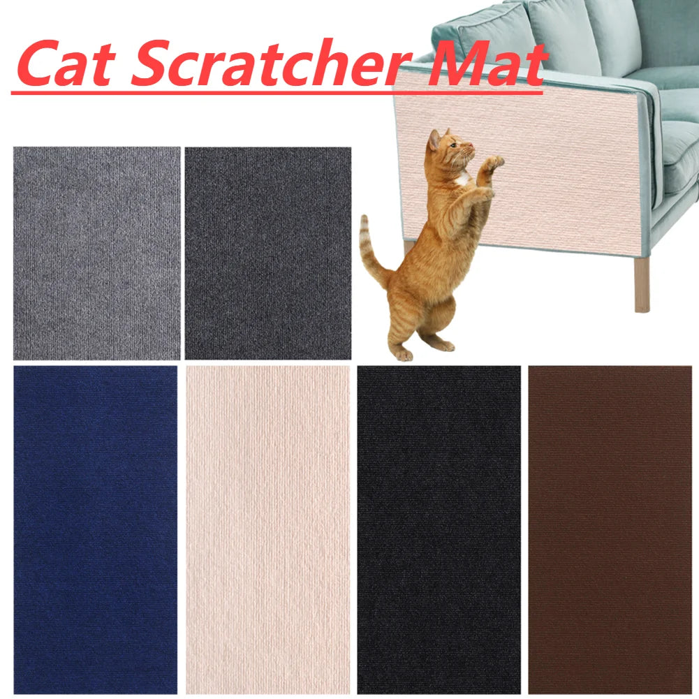 Cat Scratching Mat Self-Adhesive Trimmable Carpet Cat Scratching Post Carpet.