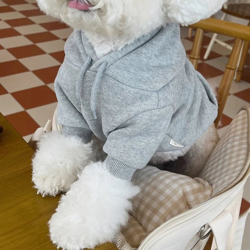 Warm Dog Hoodies Soft Fleece Pet Clothes for Small Medium Dogs.