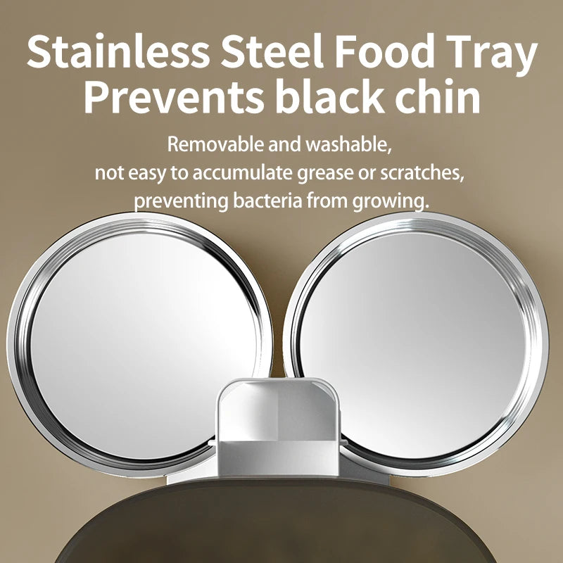 PAPIFEED cat double bowl smart automatic feeder cat food dog food