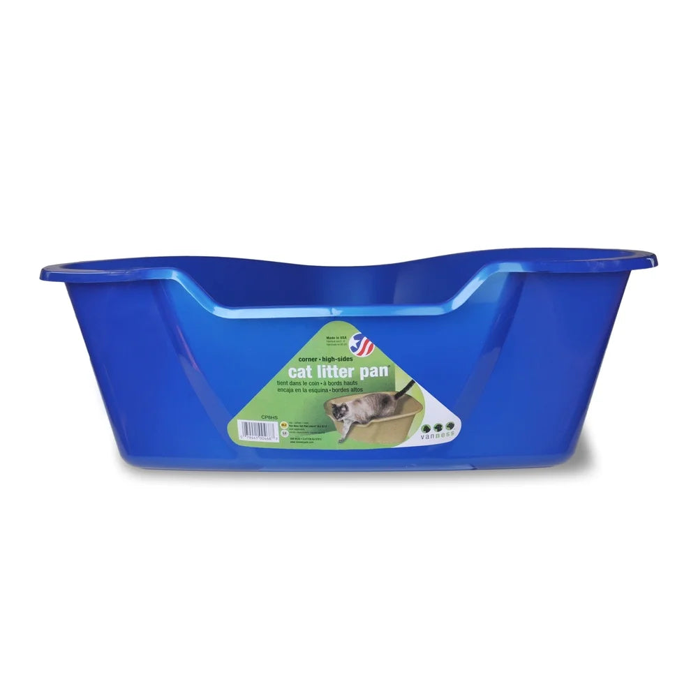 High Sided Corner Cat Litter Pan Odor Control