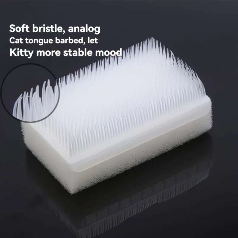 1pc Soft Bristle Cat Tongue Sensory Brush.