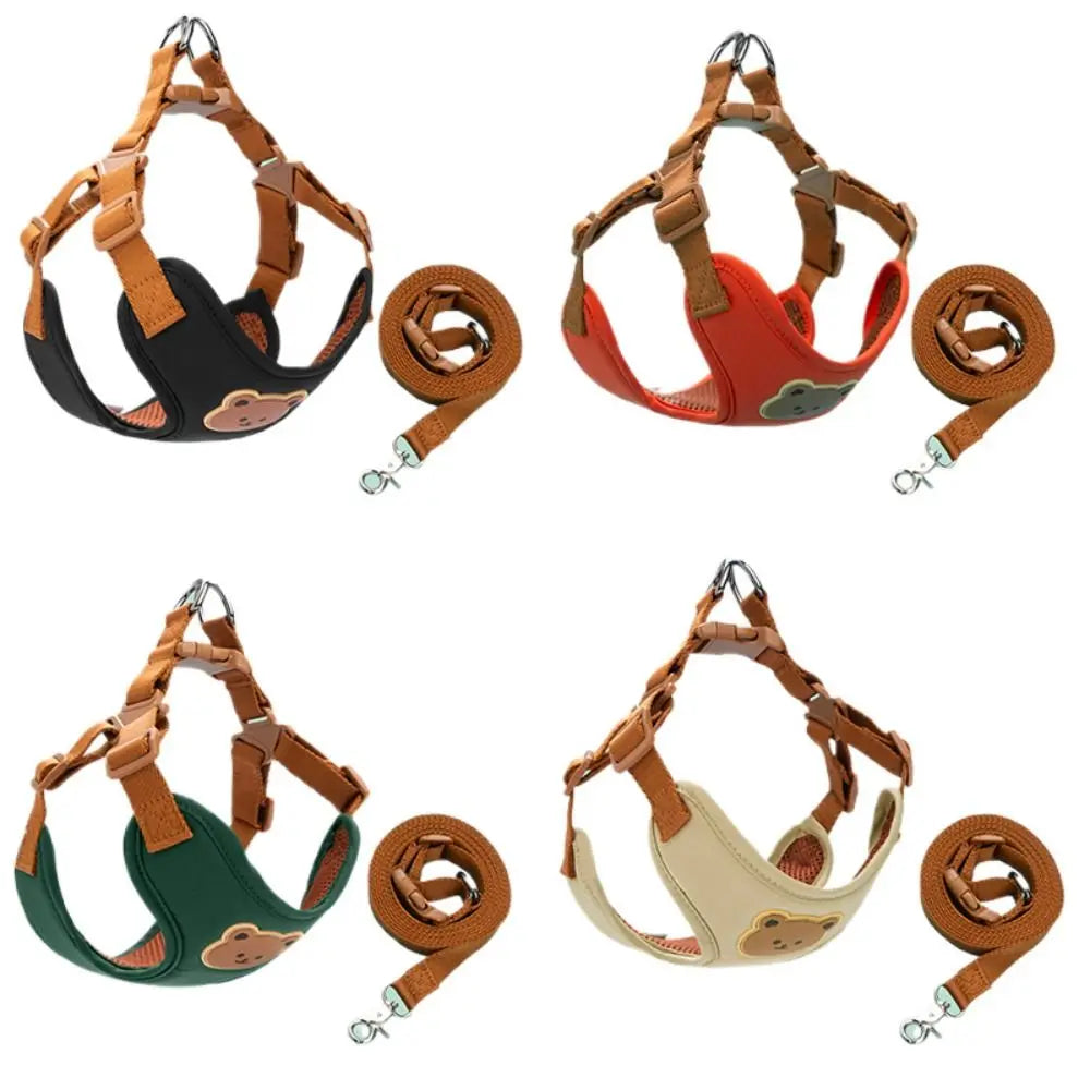 Creative Cute Pet Harness Leash Adjustable Anti-Escape.