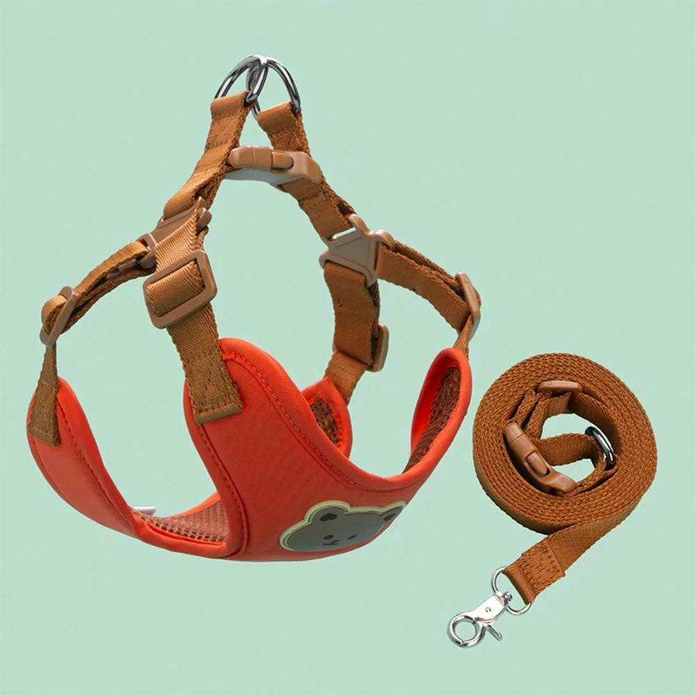 Creative Cute Pet Harness Leash Adjustable Anti-Escape.