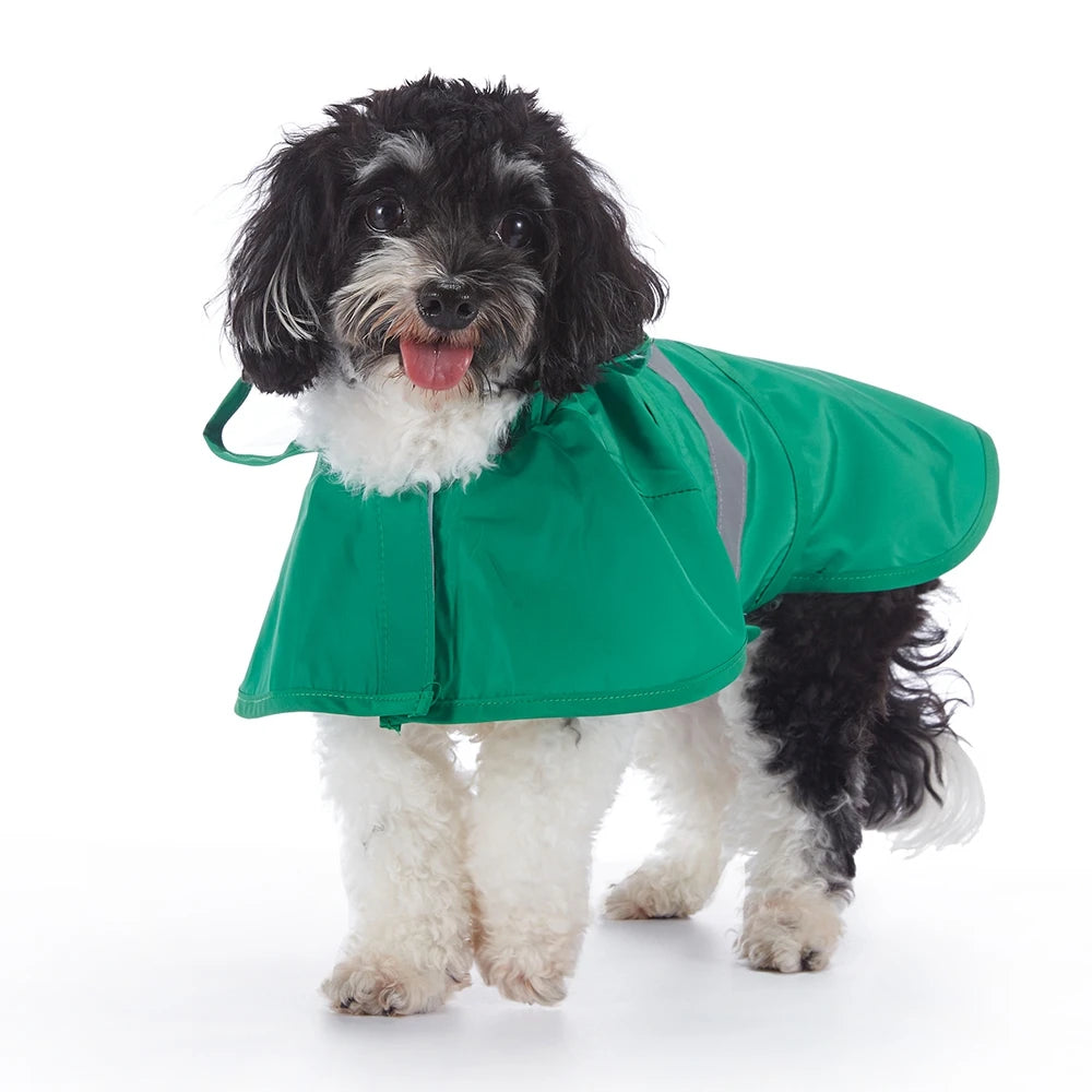 Fashionable Reflective Pet Dog Raincoat Cute Animal Raincoat.