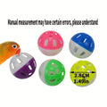 5-Piece interactive bird toy bell ball, colorful parrot and other bird bell ball toys