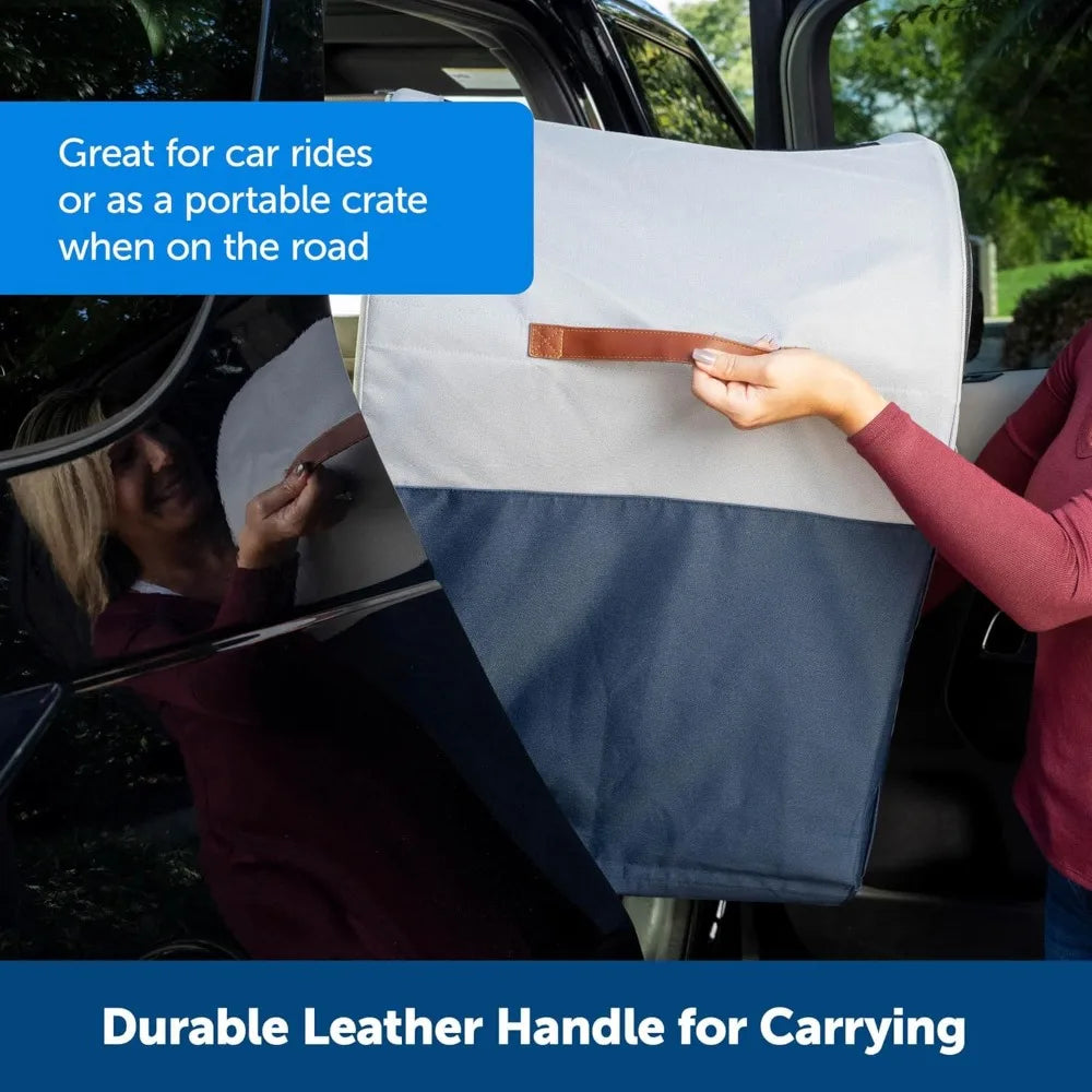 Happy Ride Collapsible Travel Crate - Safe Travel Containment.