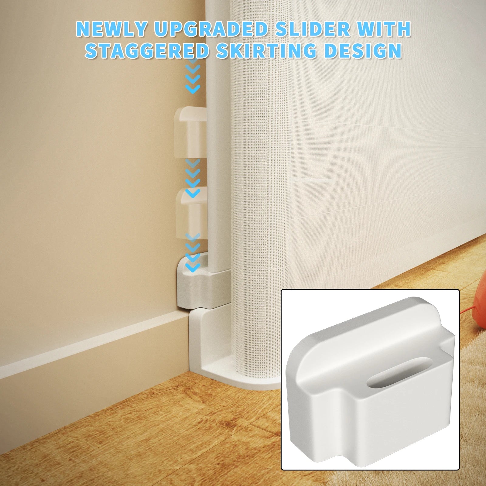 Extra Wide Kids Pets Gate Retractable Dog Gate.