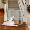 3-Panel Foldable Dog Gate for Stairs and Doorways.