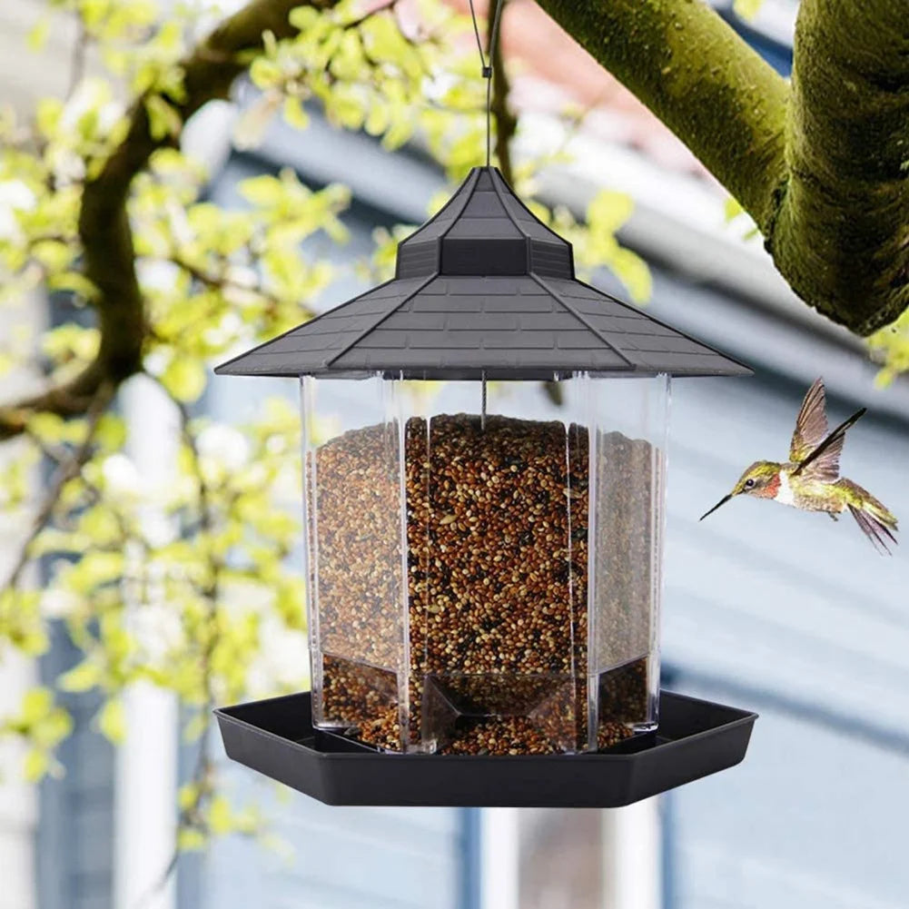 Wild Bird Feeders for Outside Rust Proof Hanging Feeders Squirrel Proof.