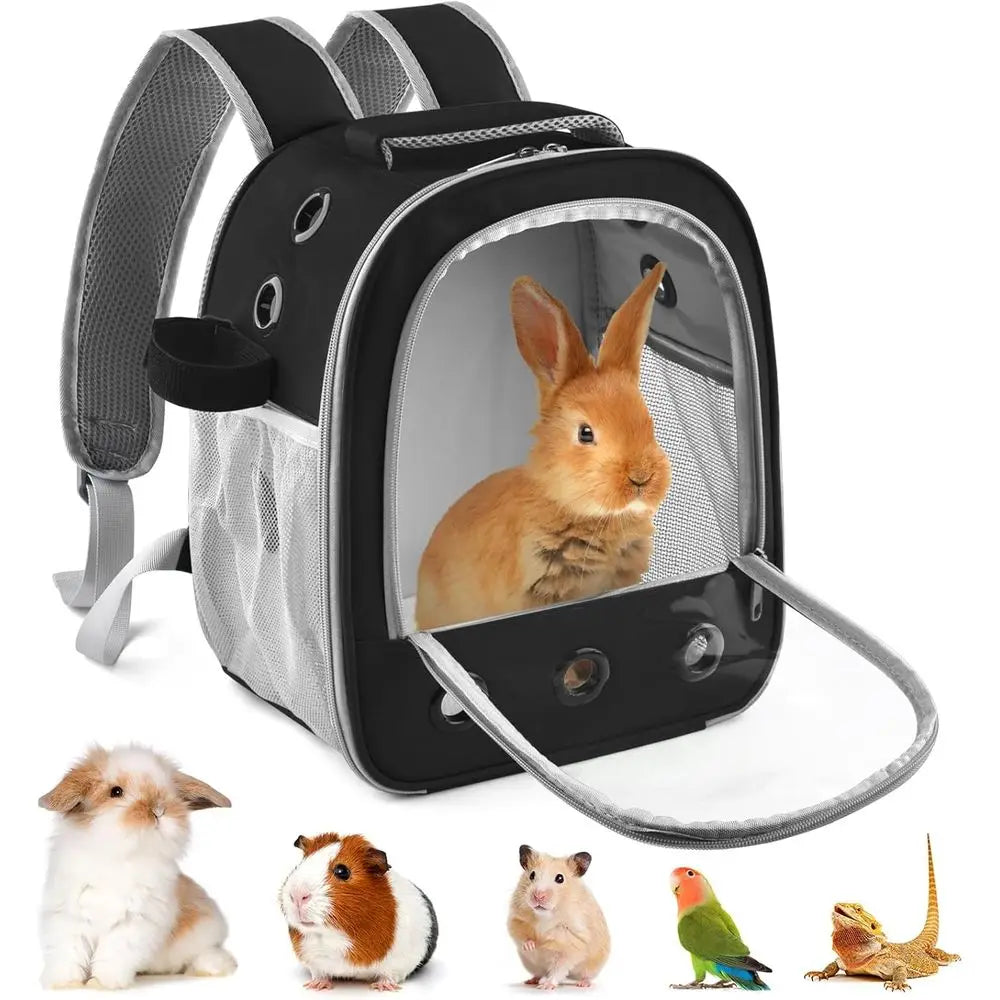 Guinea Pig Carrier Backpack, Portable Rabbit Travel Caring Bag.
