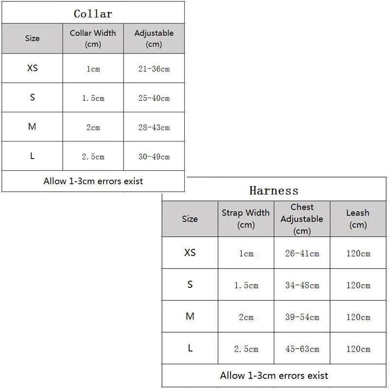 Denim Dog Collar Harness Set, Pet Accessories, Puppy and Cat Collar.